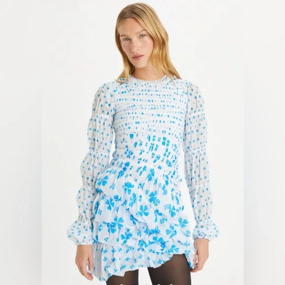 Tory Burch TAFFETA SHOWER CAP DRESS 👗 - Picture 2 of 7